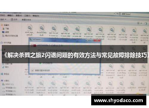 《解决杀戮之旅2闪退问题的有效方法与常见故障排除技巧》